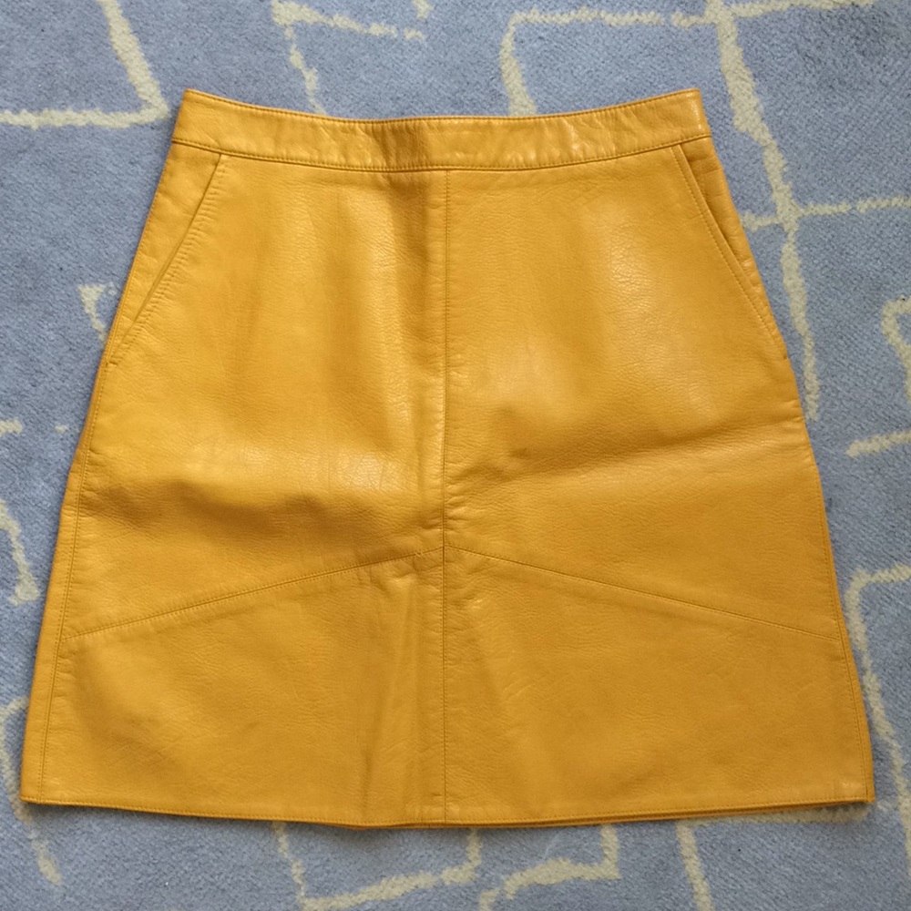 Zara Vegan Leather Mini Skirt